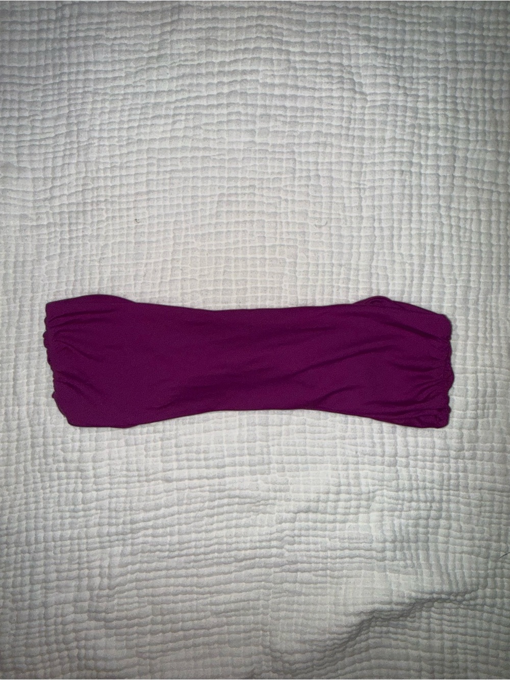 Stone Fox Swim Purple Bandeau Bikini Top